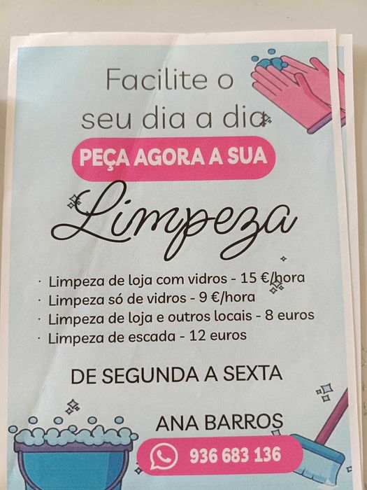 Serviços de limpeza