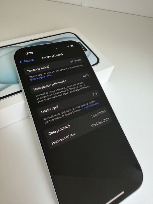 Iphone 15 128GB niebieski
