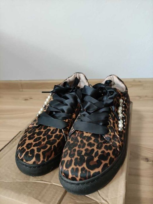 Buty trampki damskie panterka 39/25cm