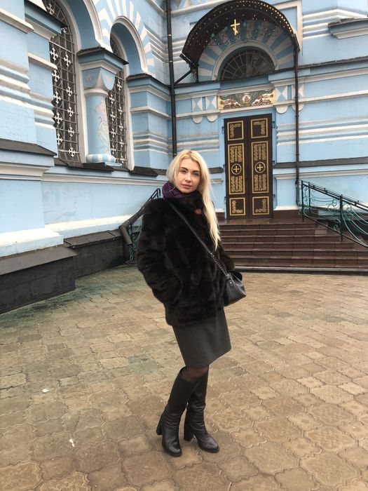 Норковая шуба-трансформер , 42/44, горький шоколад