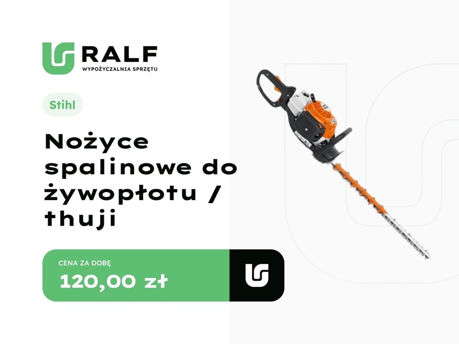 Wynajem Nożyce spalinowe do żywoplotu / thuji Stihl