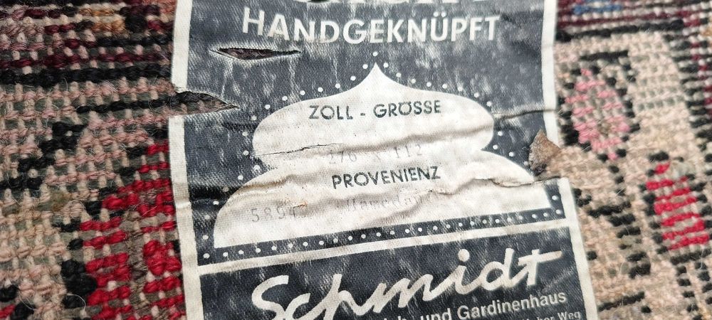 Hamadan dywan wełniany tkany ręcznie 276 x112 cm wełna perski