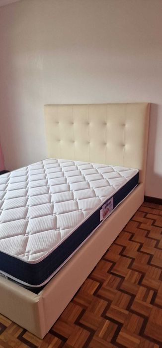 Camas de Casal Estofadas de Luxo 199€ Disp. em Várias Cores! 190x140m!