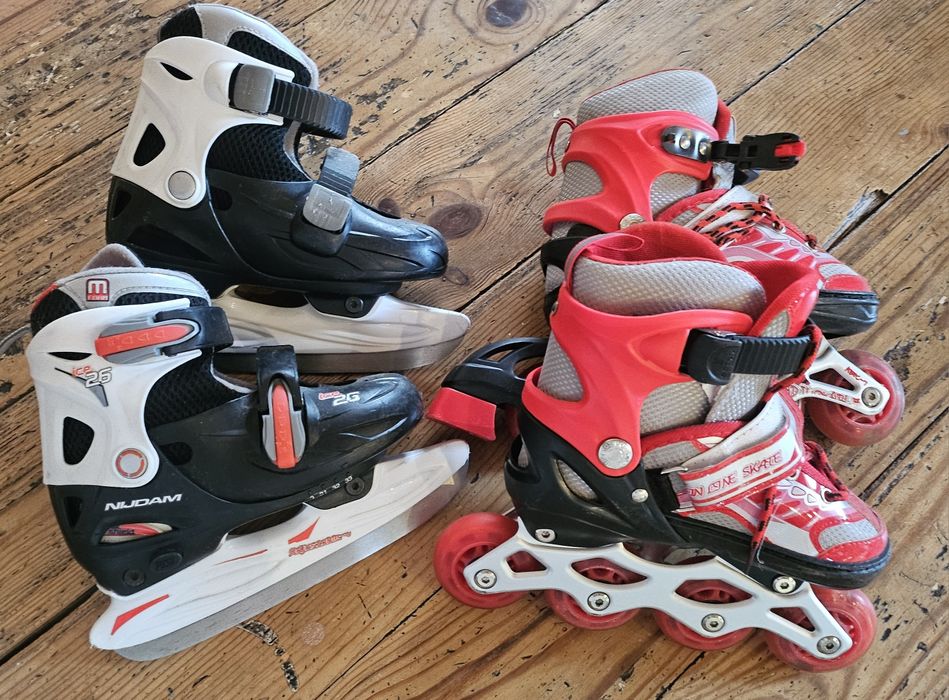 Продам ковзани і ролики  розмір 28-33 в ідеальному стані.