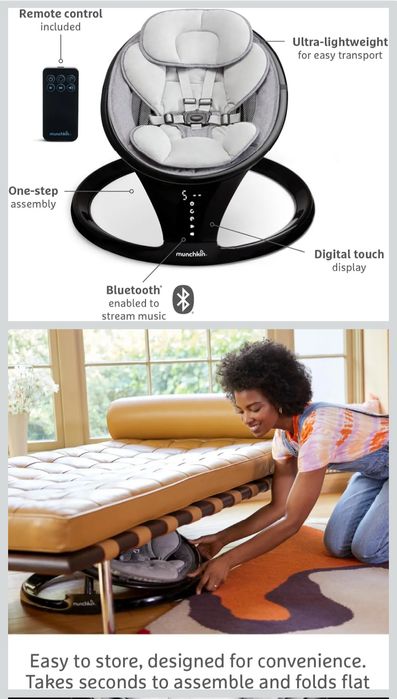 Cadeira  baloiço de bebé  MUNCHKIN