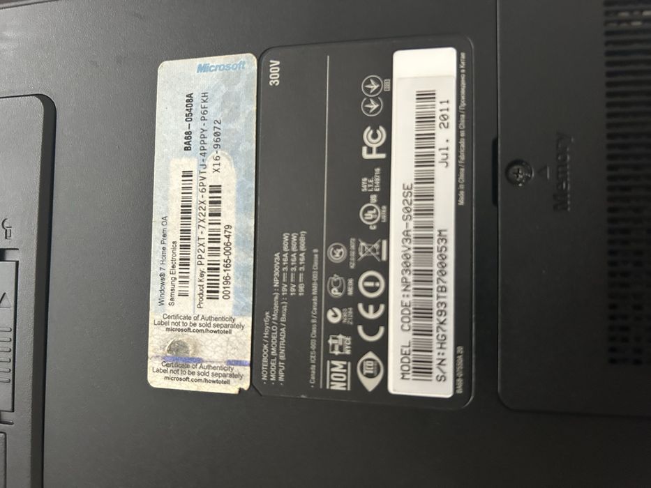 Ноутбук Samsung np300v3a intel i3 nvidia gt520