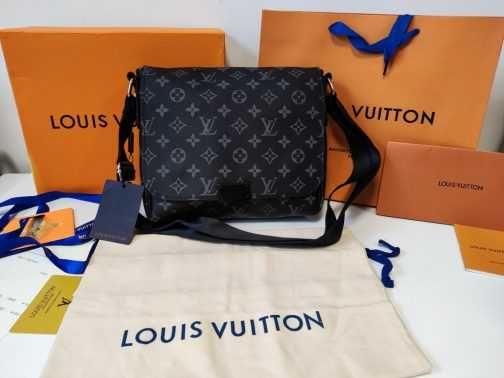 LOUIS VUITTON męska torba Listonoszka, skóra, Francja
