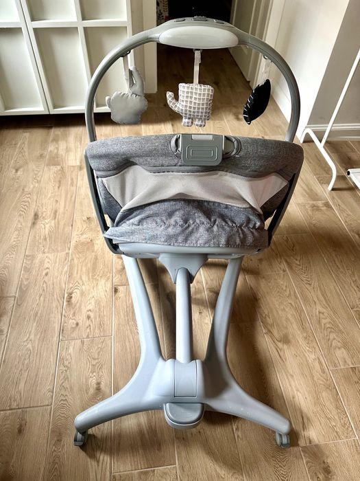 Chicco, Baby Hug Air 4in1, wielofunkcyjne łóżeczko-krzesełko, Titanium