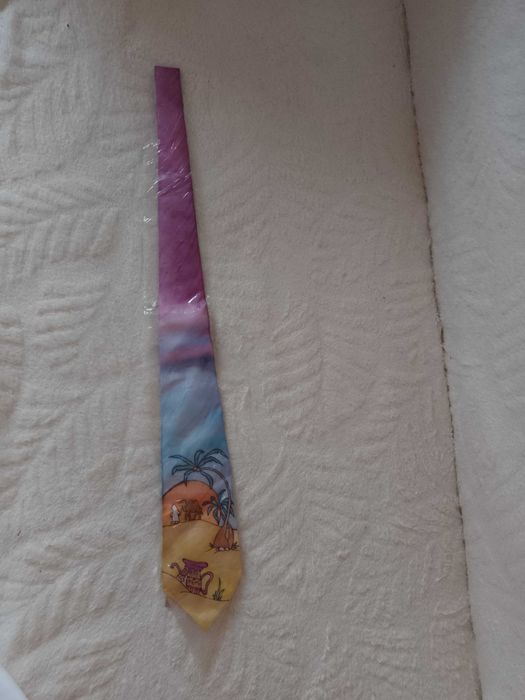 Ekstrawagancki, jedwabny krawat z Dubaju, Silk, NOWY