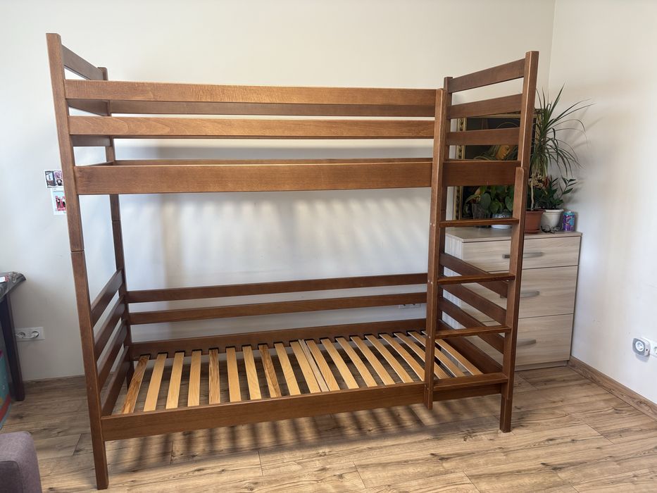 Ліжко двоярусне, деревʼяне