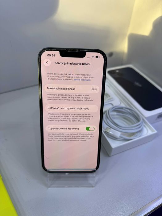 Iphone 13 kondycja baterii 86% 128gb okazja! + etui gratis