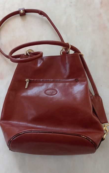 Duża torba na ramię Roberto Valli skóra naturalna.