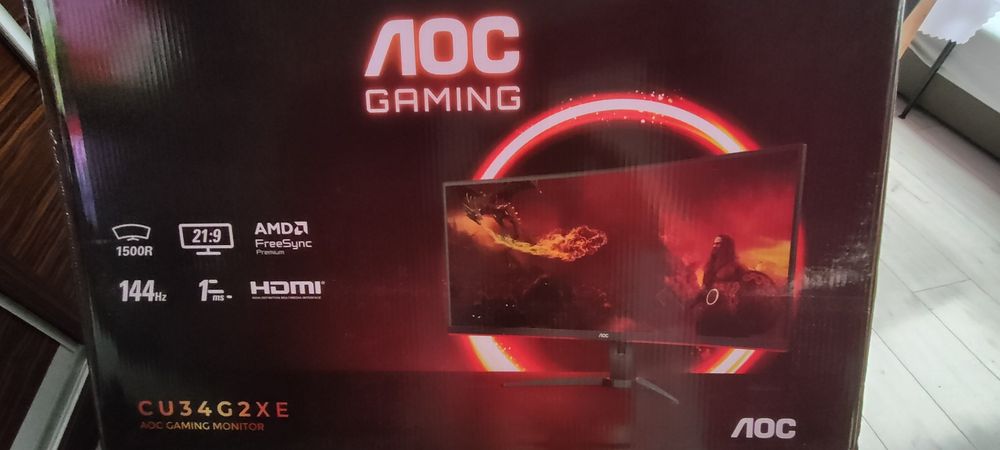 Monitor gamingowy 34" AOC nowy.
