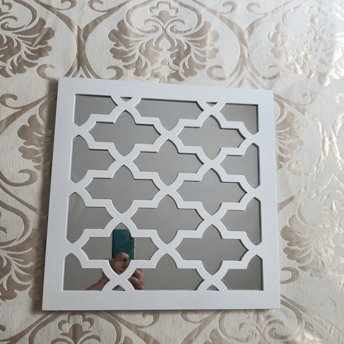 Lustro wzór koniczyna marokańska 39cm × 39cm