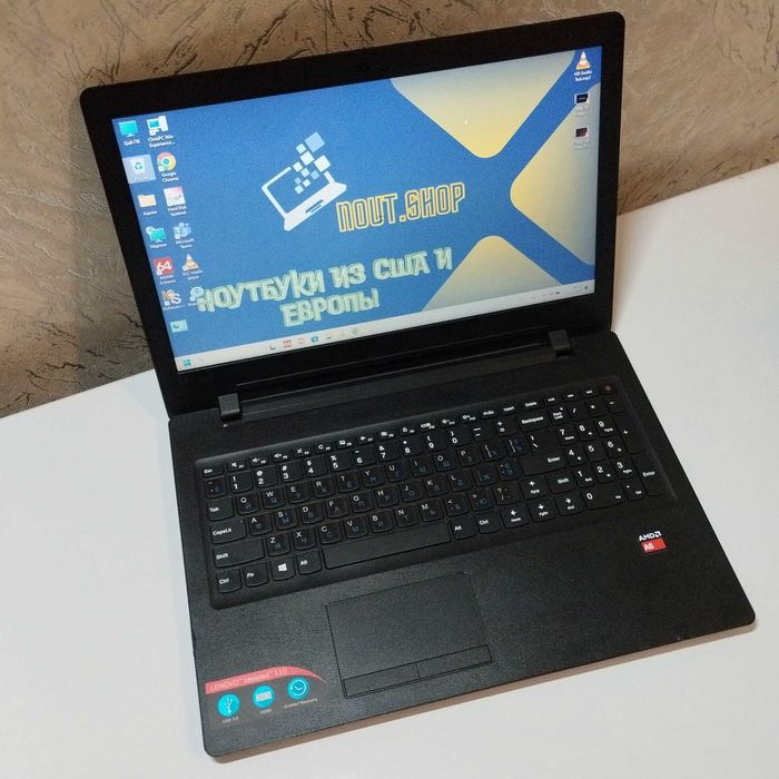 Ноутбук Lenovo 100-15ACL | 4 ядра AMD A6 | 4/500 гб | батарея 3ч