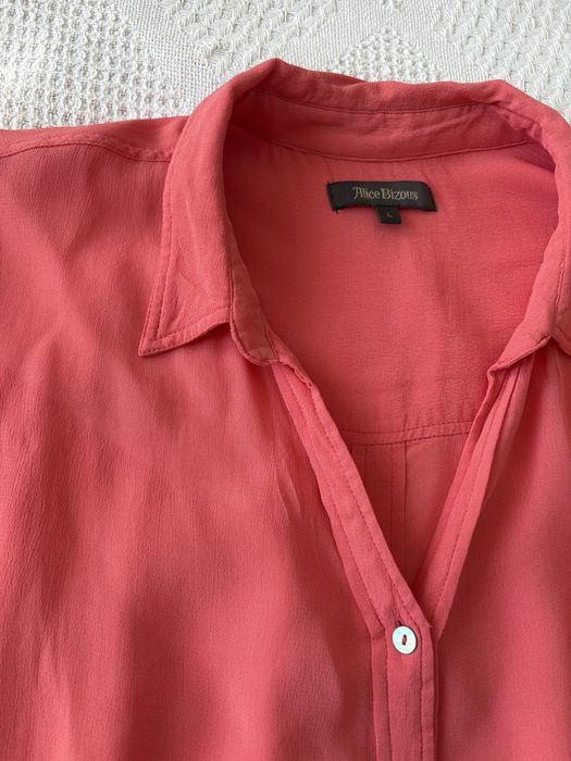 Koszula damska lososiowa 40 l wiskoza women