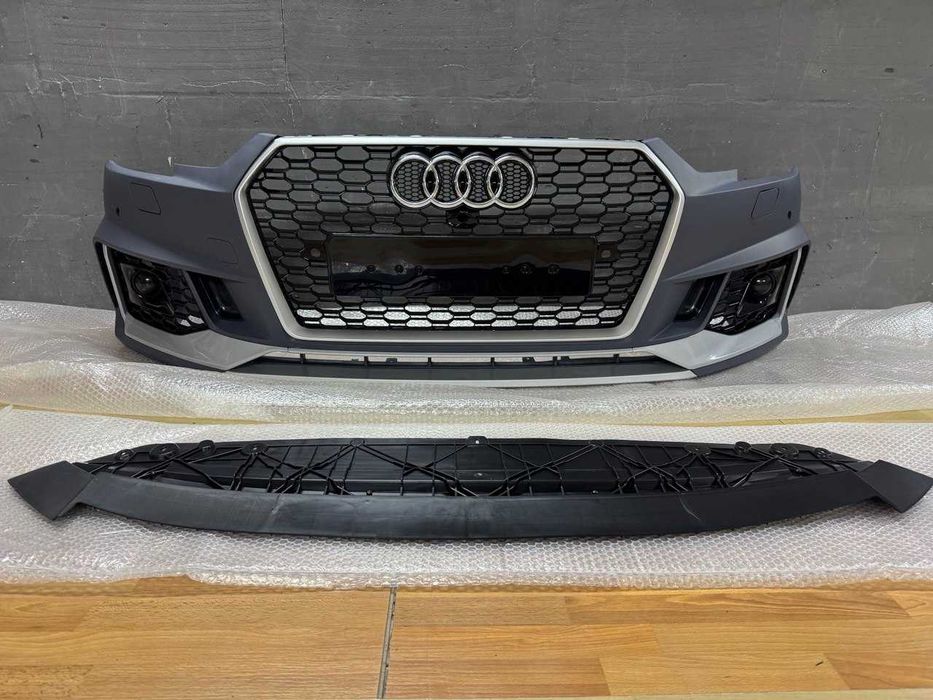 S4 B9 Передні бампер RS4 А4 Б9 С Лайн Бампер В Зборі S Line A4 B9 2015-2019 Решітка AUDI а4