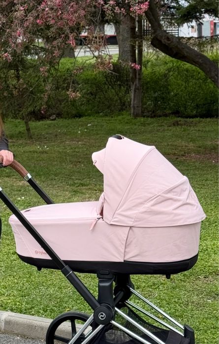 Люлька Cybex Priam 4 lux coat peach pink