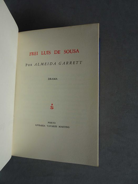 Livro Frei Luís de Sousa - Almeida Garrett