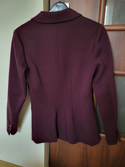 Fioletowa śliwkowa marynarka H&M, rozmiar 34 (XS)