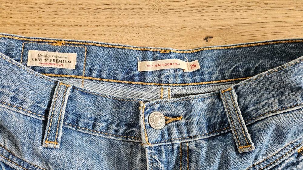 Jeansy Levi's 80's Balloon Leg rozm. 26 (XS) retro vintage