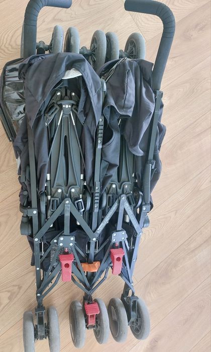 Wózek bliźniaczy Maclaren Techno Twin, spacerowka + gratisy