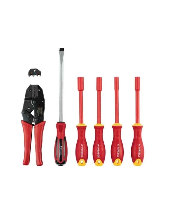 Mala ferramentas eletricista profissional 82 peças parkside performanc