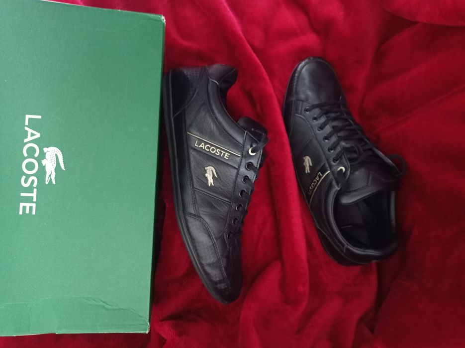 Buty Lacoste Chaymon czarne rozmiar 44 super skórzane męskie j nowe 28
