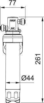 System filtrowania wody Franke Clear Water S 1 filtr