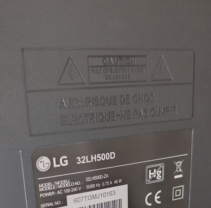 TV LED HD Ready 32'' LG 32LH500D