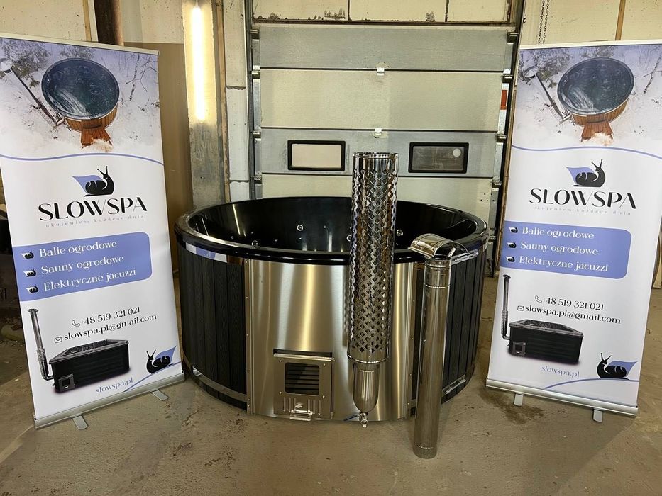 Balia ogrodowa klasy Premium -  jacuzzi wanna gorąca bania beczka domowe SPA sauna basen