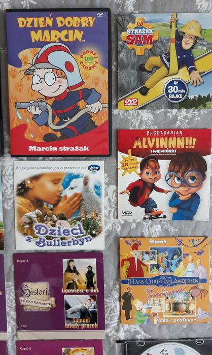 Bajki muzyka dla dzieci minionki, rybka minimini, strażak Sam, Alvin