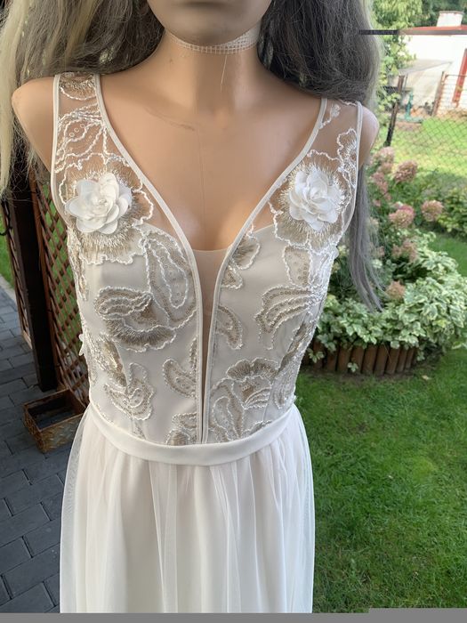 Suknia z bolerkiem i etolą rozm M