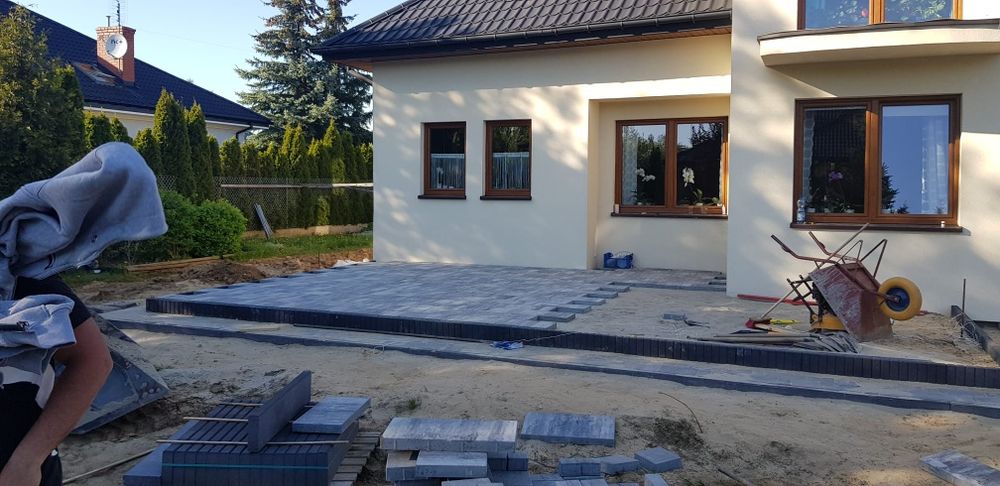 Kompleksowe układanie kostki brukowej WOLNE TERMINY usługa.minikoparką