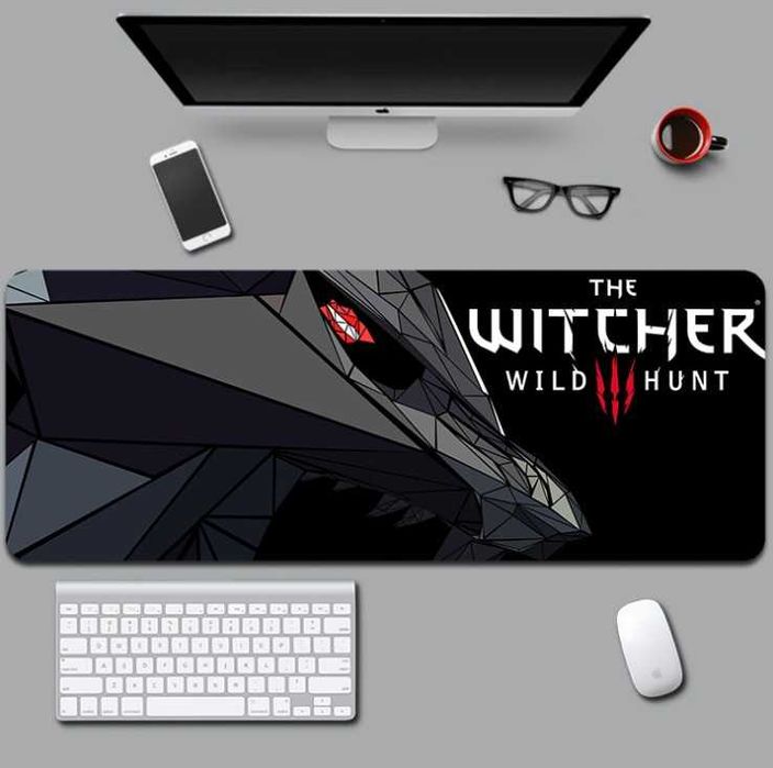 Большой коврик для мыши 800x300мм Dota 2 CS:GO Witcher WoW Рик и Морти