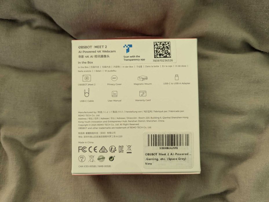 Веб-камера OBSBOT Meet 2 AI 4K Webcam з автофреймінгом та HDR