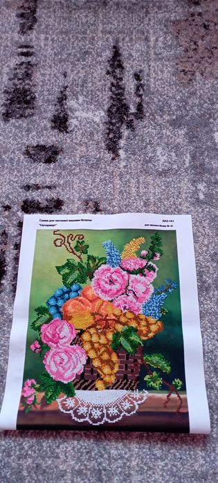 Картина нитками " Букет"