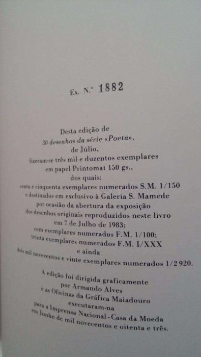 30 Desenhos de Júlio (saul dias) - edição limitada