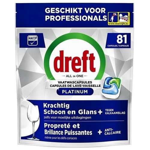 DREFT PLATINUM 81 szt tabletki do zmywarki miętowe z Holandii