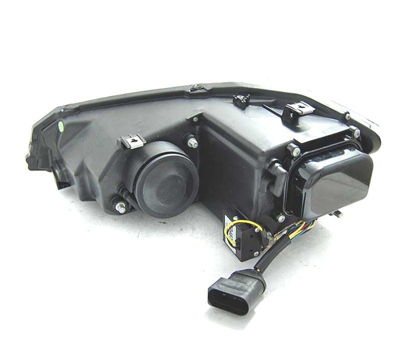 FARÓIS VOLKSWAGEN VW POLO 6 2G 17- PISCA LED DINAMICO FUNDO PRETO