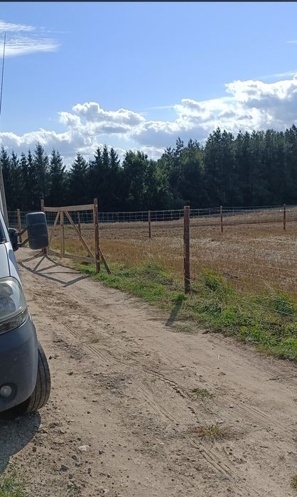 Ogrodzenie leśne tymczasowe budowlane