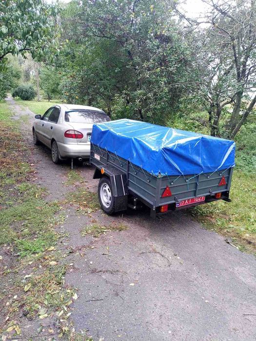 Прицеп двух метровый самая низкая цена в Украине Тент Люкс в подарок