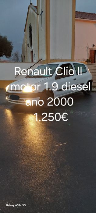 Renault Clio ll 1.9diesel 2lugares ano2000 insp3/2027 Aceito retomas