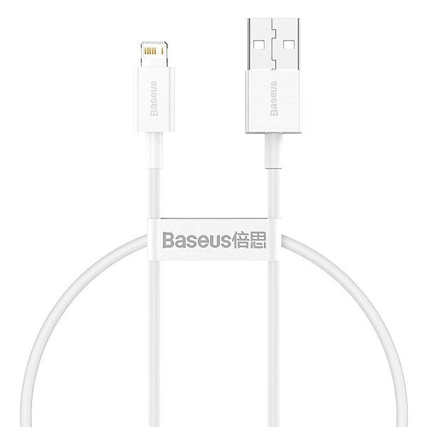 Baseus Superior kabel Usb - Lightning 2,4a 0,25 m Biały (calys-02)