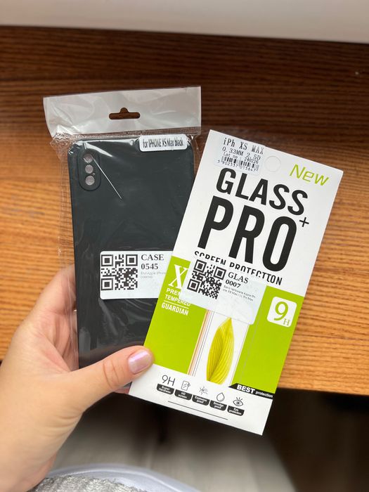 Etui i szkło hartowane IPhone XS Max