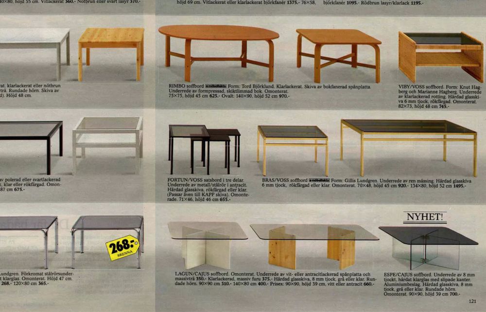 Rzadki stolik kawowy Ikea Lagun. Marmur