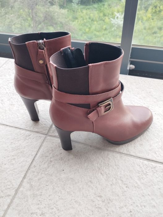 Buty Geox damskie 40 jak NOWE botki brązowe skóra