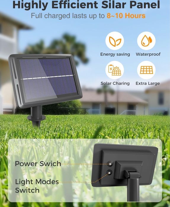 Girlanda solarna 13m, 15 zarówek