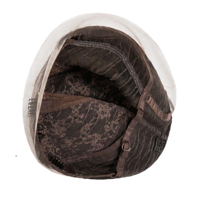 Peruka damska czarna BOB Lace Front 43 cm prosta przedziałek
