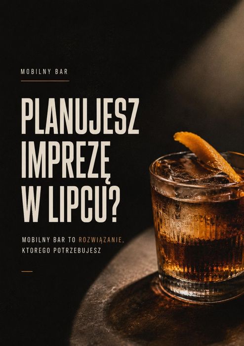 Barman na imprezę | Mobilny bar | 18-stki i wesela